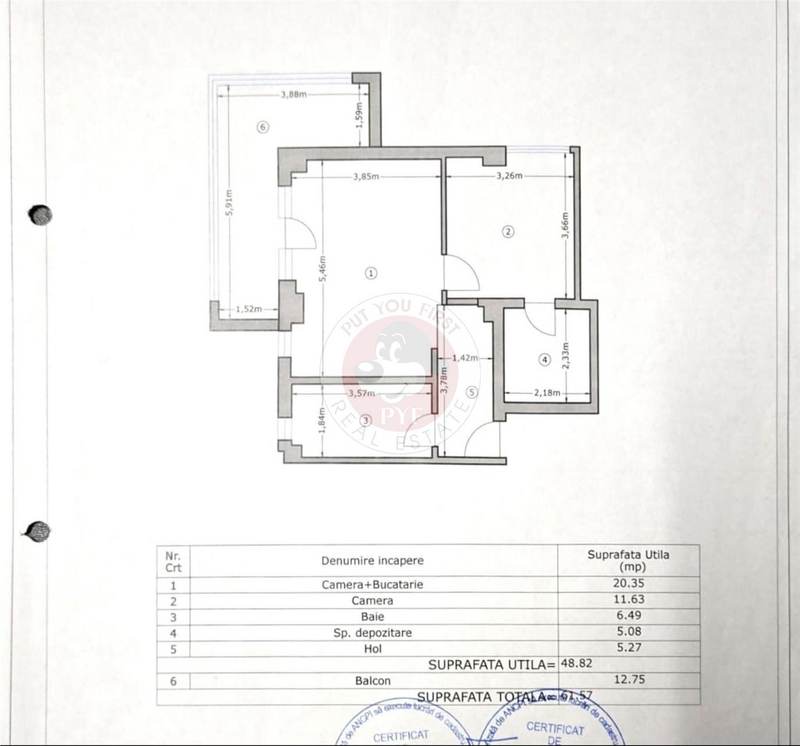 Militari Residence | Apartament 2 camere | 62mp | Decomandat | B10523